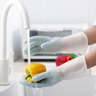1 Set 3 Pairs Rubber Household Bowl Cleaning Gloves Waterproof Laundry Gloves