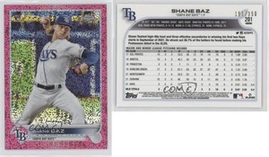 2022 Topps Chrome Magenta Speckle Refractor /350 Shane Baz #201 Rookie RC