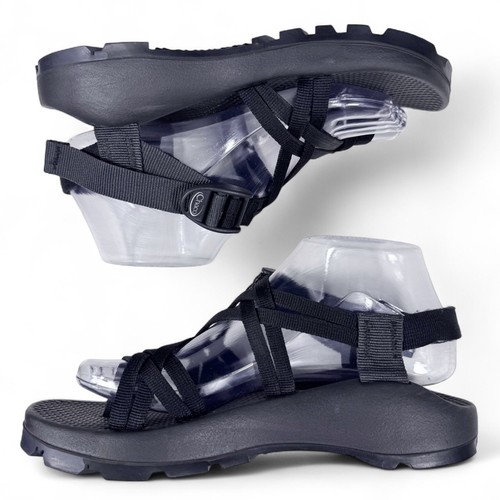 Chaco Classic ZX2 Sandals Womens 7 Black Strappy Toe Loop Granola Girl Nature ❤️ - Picture 11 of 23