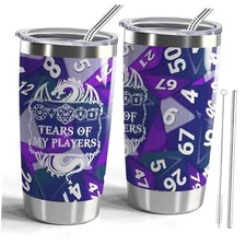 Dungeons & Dragons DND Tumbler Dungeon Master 20oz Tumbler-Tears of Players