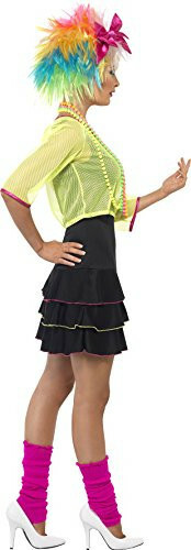 80's Pop Tart Costume With EXTRAS: Neon Beads And Bracelets Adult Med UK 12-14 - Picture 2 of 6