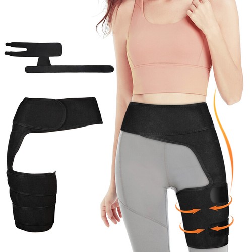Compression Strap Unisex Sciatica Groin Pain Relief Thigh Support Hip Brace Wrap - Picture 2 of 13