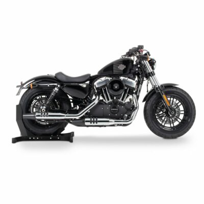 Motorcycle Wheel Chock Compatible With Cruiser DH165 Front Stand ConStands Easy-Plus Black ✓ Buy Now