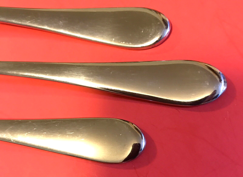 Villeroy & Boch Oscar Glossy 18/10 Indonesia 3- Teaspoons 6 1/8" - Picture 7 of 11