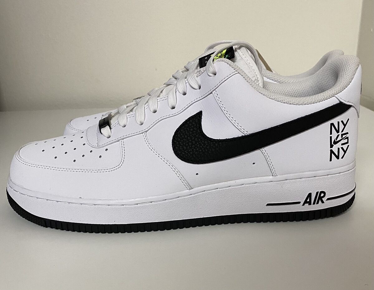 Nike Air Force 1 '07 LV8 Low NY vs NY White Black Mens Sz 13 New York CW7297-100 | eBay Nike Air Force 1 '07 LV8 Low NY vs NY White Black Mens Sz 13 New York CW7297-100 | eBay