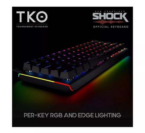 KINESIS Gaming TKO Mechanical Keyboard | Linear Red Switches | 60% Layout | S... - Picture 3 of 9