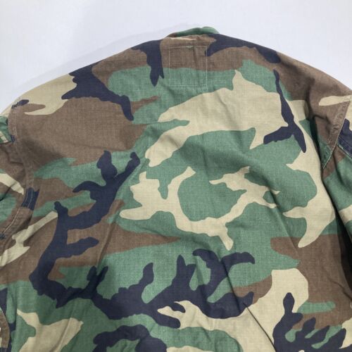 US Army Jacket Woodland Camo Combat Hot Weather Coat Patches Small Camouflage - Picture 18 of 19
