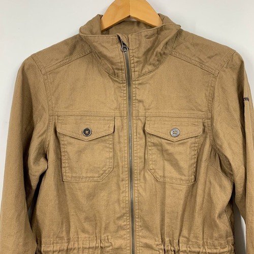 Columbia Women's Hemp Blend Collared Full Zip Utility Jacket Size M - Picture 4 of 13