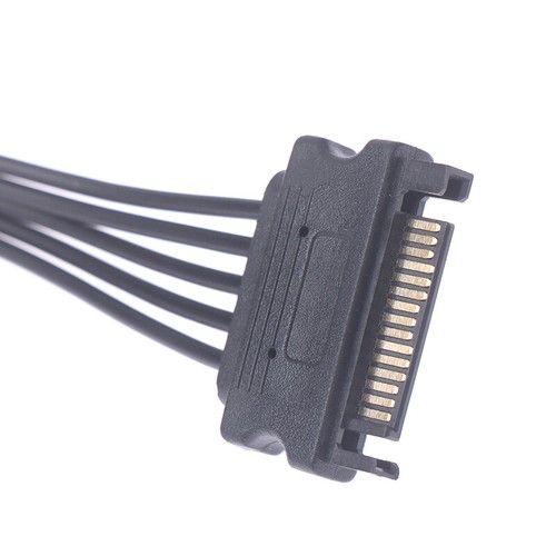 SATA to 15Pin Male To Female Power Extension Cable HDD SSD SATA Power Cable 20CM - Afbeelding 7 van 8