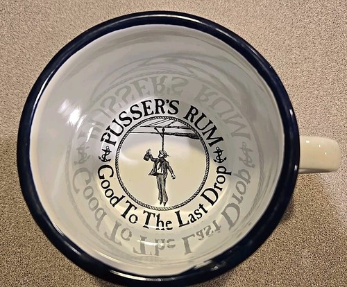 British Navy Pusser's Rum ~ Royal Navy Traditional Toasts Enamel Tin Mug/Cup - Picture 7 of 7