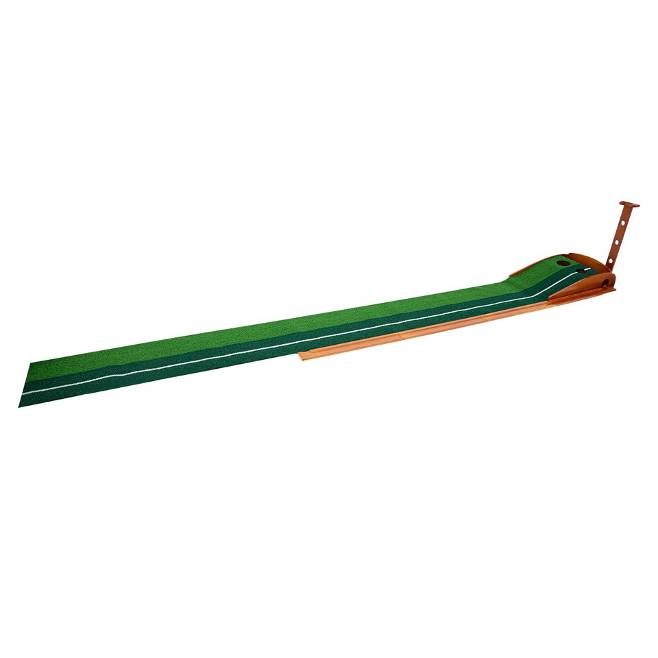 Golf Putting Indoor Mat with Auto Ball Return Golf Trainer Aid Practice