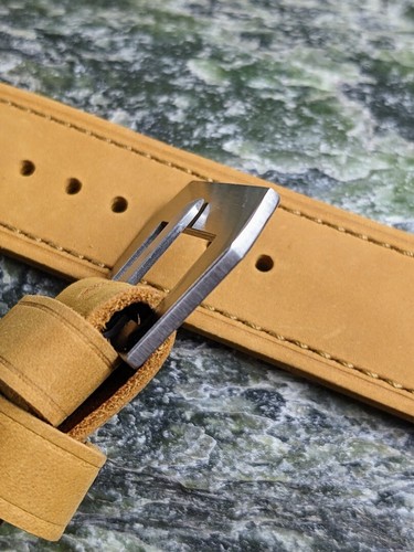 26 mm Correa de cuero Crazy Horse, hebilla fija GPF, reloj Panerai - Imagen 6 de 23