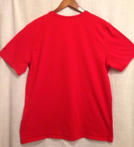 Nike Basketball Baumwollmischung rot schwarz Grafik T-Shirt Made USA Größe XL Dri-Fit  - Bild 5 von 6