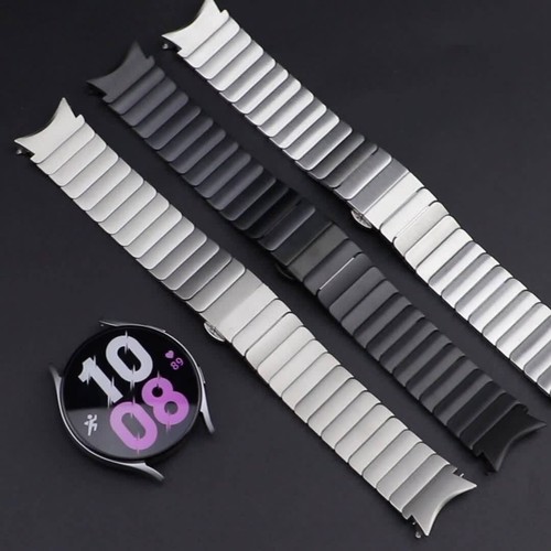 For Samsung Galaxy Watch7 6 5 4 40 44mm 6Classic 47mm Stainless Steel Band Strap - Vidéo 1 sur 1