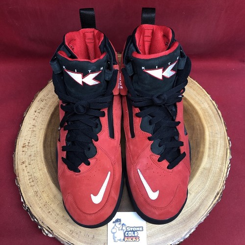 KITH x NIKE AIR Maestro 2 QS Red Black BRED AH1069-600 Size 12 Pippen Chicago - Picture 2 of 10