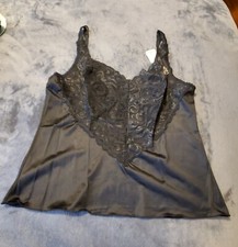 WOMENS BLACK VANITY FAIR CAMISOLE - SIZE 36/42 - NWT