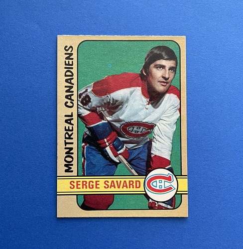 1972-73 O-Pee-Chee #185 Serge Savard HOF Montreal Canadiens VTG Card +/- NR-MINT - Picture 1 of 5
