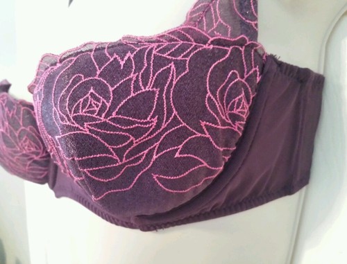 FREDRICK'S OF HOLLYWOOD SEXY BRA MEDIUM PURPLE N PINK - Picture 4 of 7