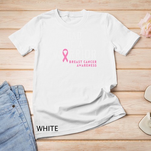 Camiseta unisex para hombre Dad Of A Warrior Apoyo a la Concientización sobre el Cáncer de Mama Hija - Imagen 14 de 15