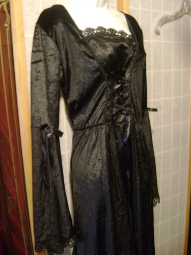 NEU Theater KOSTÜM "MODERN HERO" Damen Party Kleid langes Kleid Gr. L / XL - Bild 3 von 10