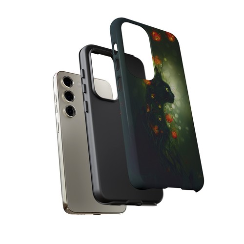 Cat Green Forest Flower Vines Phone Case for iPhone, Samsung Galaxy, Pixel - 第 138/175 張圖片