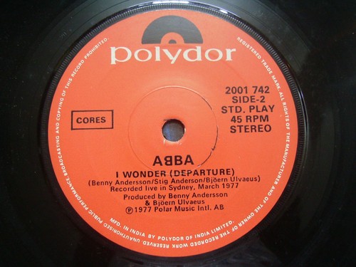 ABBA name of the game DEMO SINGLE PROMO NOT FOR SALE rare INDIA UNIQUE ps 45 7" - Picture 4 of 4