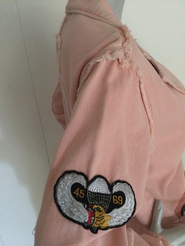 Pol Military Style Blazer with Patches Size S - Picture 8 of 9