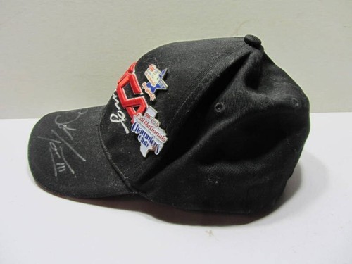 Sombrero de carreras Tasca firmado con 4 pines - Imagen 4 de 6