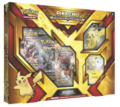 Pokémon TCG Pikachu Sidekick Collection Box - 3 Booster Packs +