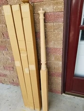 Coffman 3" x 60" Beech Newel Posts - Traditional Series - C-4015