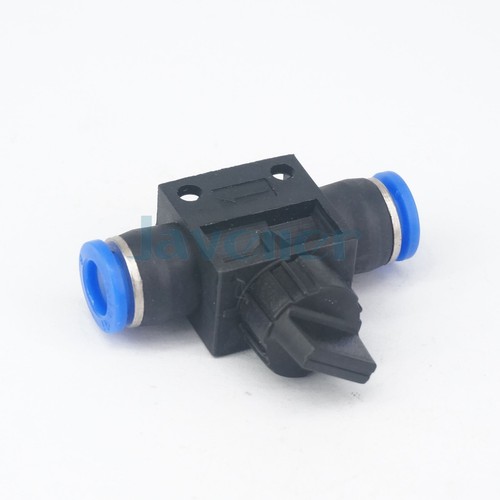 Conector de válvula de cierre manual Fit Tubo O.D 4/6/8/10/12 mm adaptador pushfit - Imagen 24 de 33