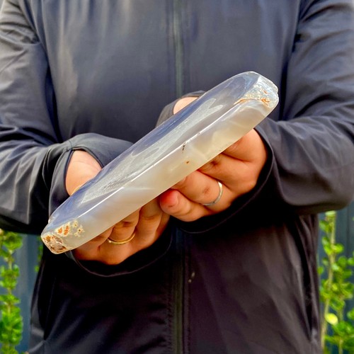 296G Natural agate Agate Geode Slab/Slice quartz crystal mineral specimen Reiki - Picture 7 of 12