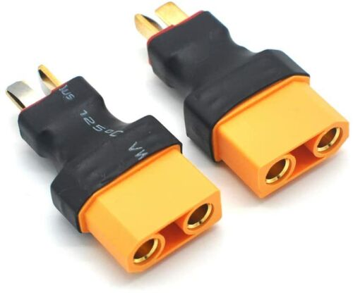 2pcs No Wires Connector XT90 / XT-90 Female to Male Deans T-Plug Adapter RC - Picture 3 of 3