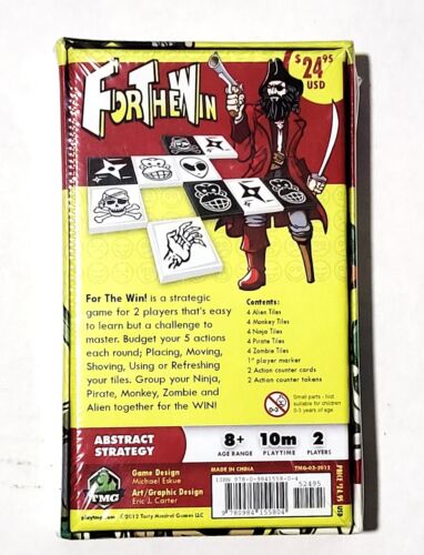 NEW In Shrink ~ FOR THE WIN Kickstater Edition ~ w/4 Player Expansion ~ TMG 2012 - Picture 3 of 3