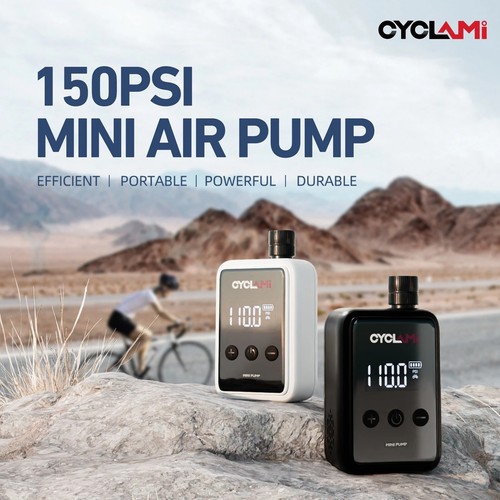 150PSI Portable Pocket Bike Electric Air Pump Schrader Presta Valve MTB MINI - Picture 4 of 8
