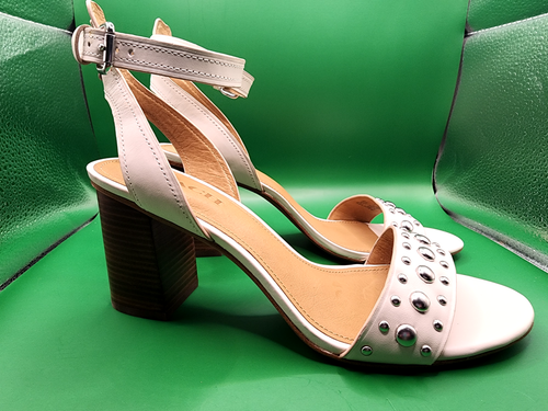 Coach Q8942 Paige Damen-Sandalen mit Nieten beige Absatz Größe 10 - Bild 2 von 8