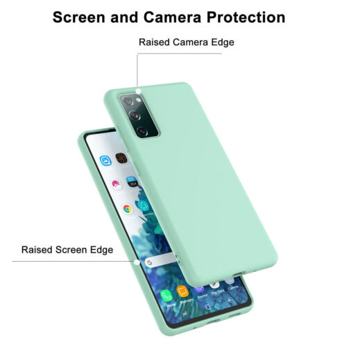 Funda protectora/protector de pantalla de silicona a prueba de golpes para teléfono Samsung Galaxy S20 FE - Imagen 50 de 63