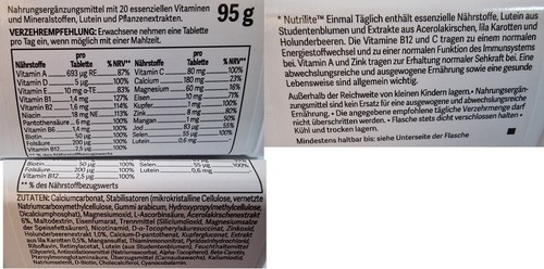 Nutrilite einmal Täglich Großpackung  Amway - Bild 2 von 2