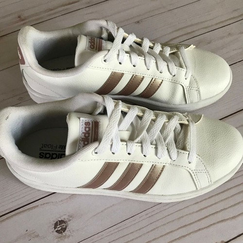 Noble regular Surtido Zapatillas Adidas blancas para mujer con rayas oro rosa talla 7 | eBay