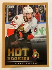 2013-14 Score Hot Rookies Gold - ERIC BRYBA #631 Ottawa Senators Rookie RC