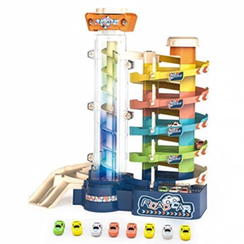 Kittius Elektrische 5-stufige Garage Schiene Set Spielzeug, Spielzeugfahrzeug Spielsets,...  - Bild 1 von 7