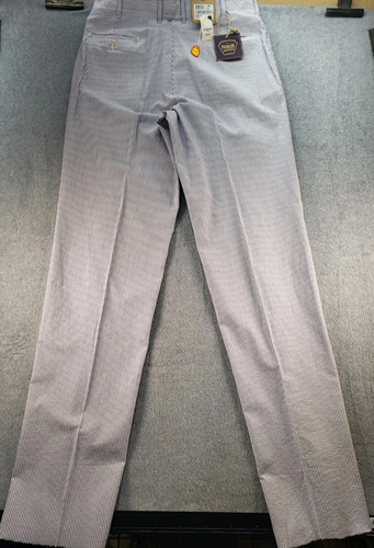 Bills Khakis Cotton Pants Blue Pinstripe Unhemmed Mens 36 NWT Nautical - Picture 15 of 15