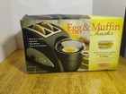 Back to Basics TEM500 Egg-and-Muffin 2-Slice Toaster and Egg Poacher RARE