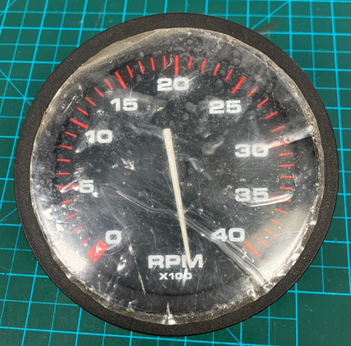 Vintage Teleflex Tachometer 4000 RPM 57333-001 Mercury Marine Outboard Tach - Picture 1 of 6