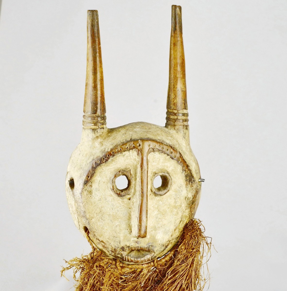 コンゴ レガ族 Bwami(ブワミ) マスク Lega Bwami Society Mask with Raffia Congo | eBay