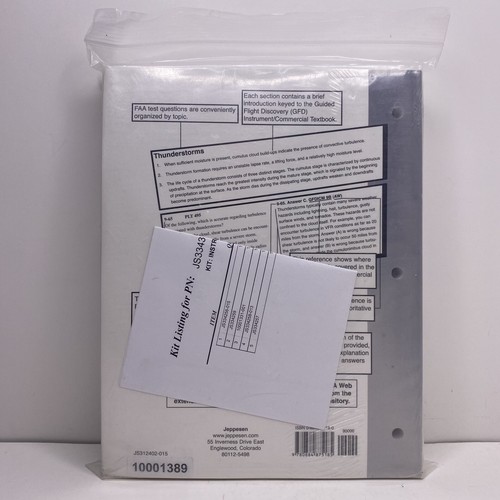Jeppesen Testing Kit Instrument Commercial Pilot PN: JS334370-003 - See Photos - Foto 17 di 17