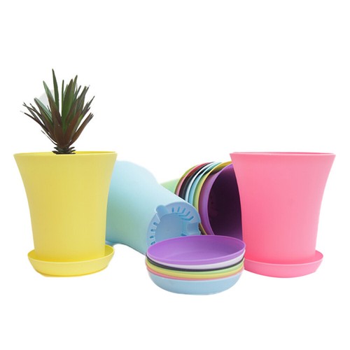 20 Pcs Succulent Plant Pot Plastic Saucer Tray Flower Base Plants Pots - Picture 10 of 11
