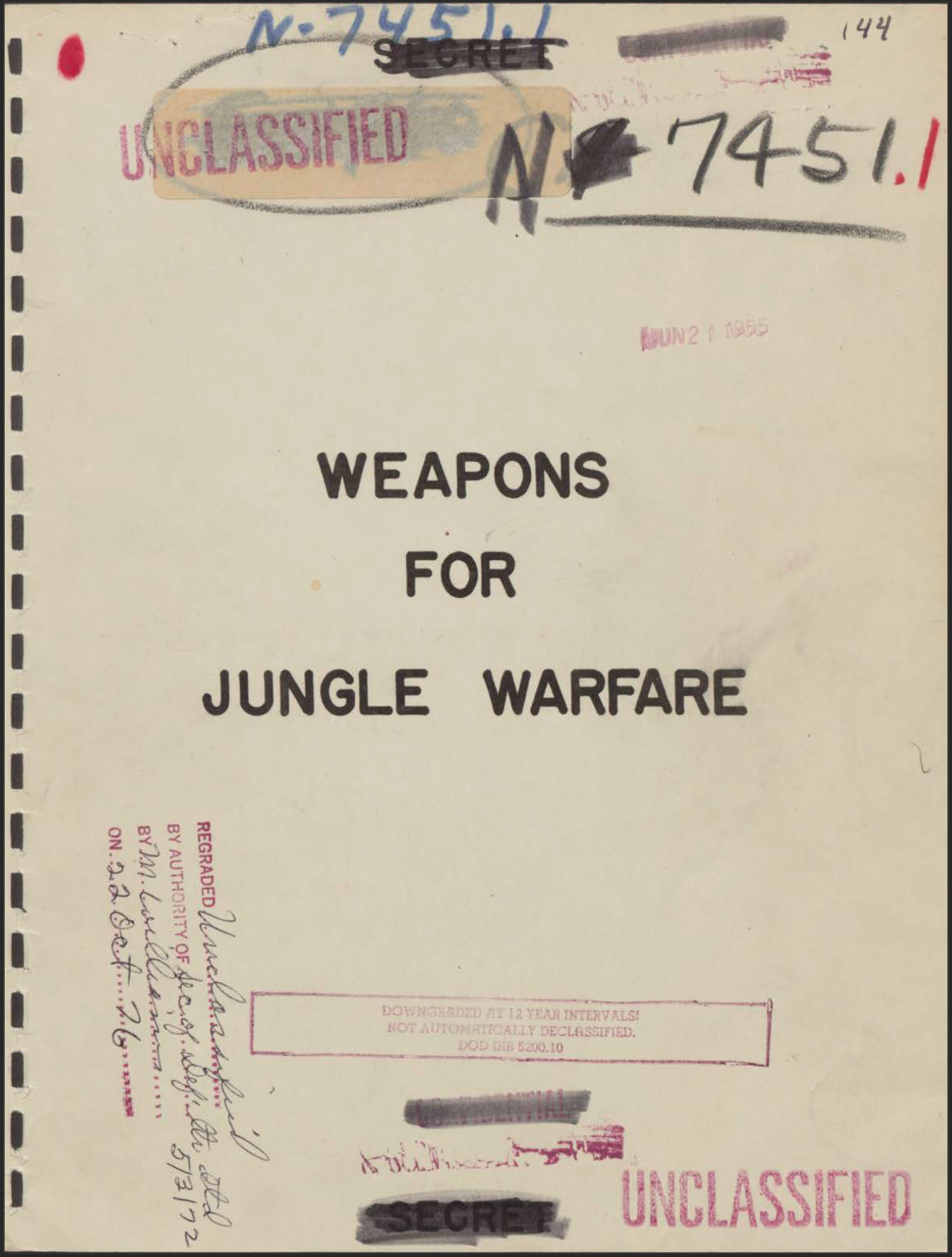 155 Page 1944 U.S. Weapons For Jungle Warfare Pacific Theater Japan Book on CD