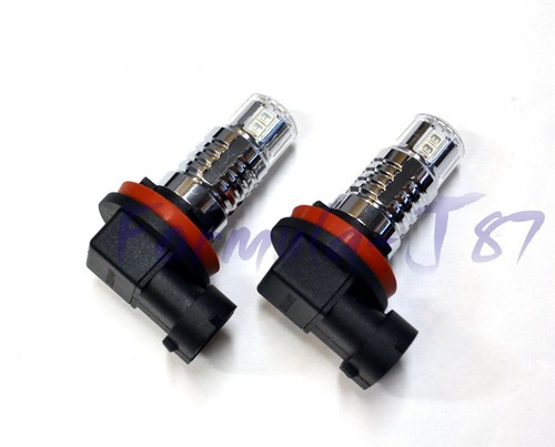 LED 20W H8 Green Two Bulbs DRL Daytime Light Cornering Angel Eye Replacement Fit - Picture 3 of 12