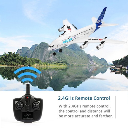 Avión Wltoys XK A120 A380 3 CANALES RC avión EPP ala fija RTF para niños regalo M9F1 - Imagen 7 de 12